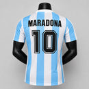 Camiseta Argentina Maradona Retrô I 86 Jogador Adidas Masculina - Branca
