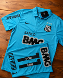Camisa Santos Retrô 11/12 - Neymar Jr - Nike Torcedor - Azul