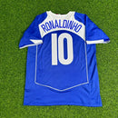 Camiseta Brasil Ronaldinho Retrô II 06 Jogador Nike Masculina - Azul